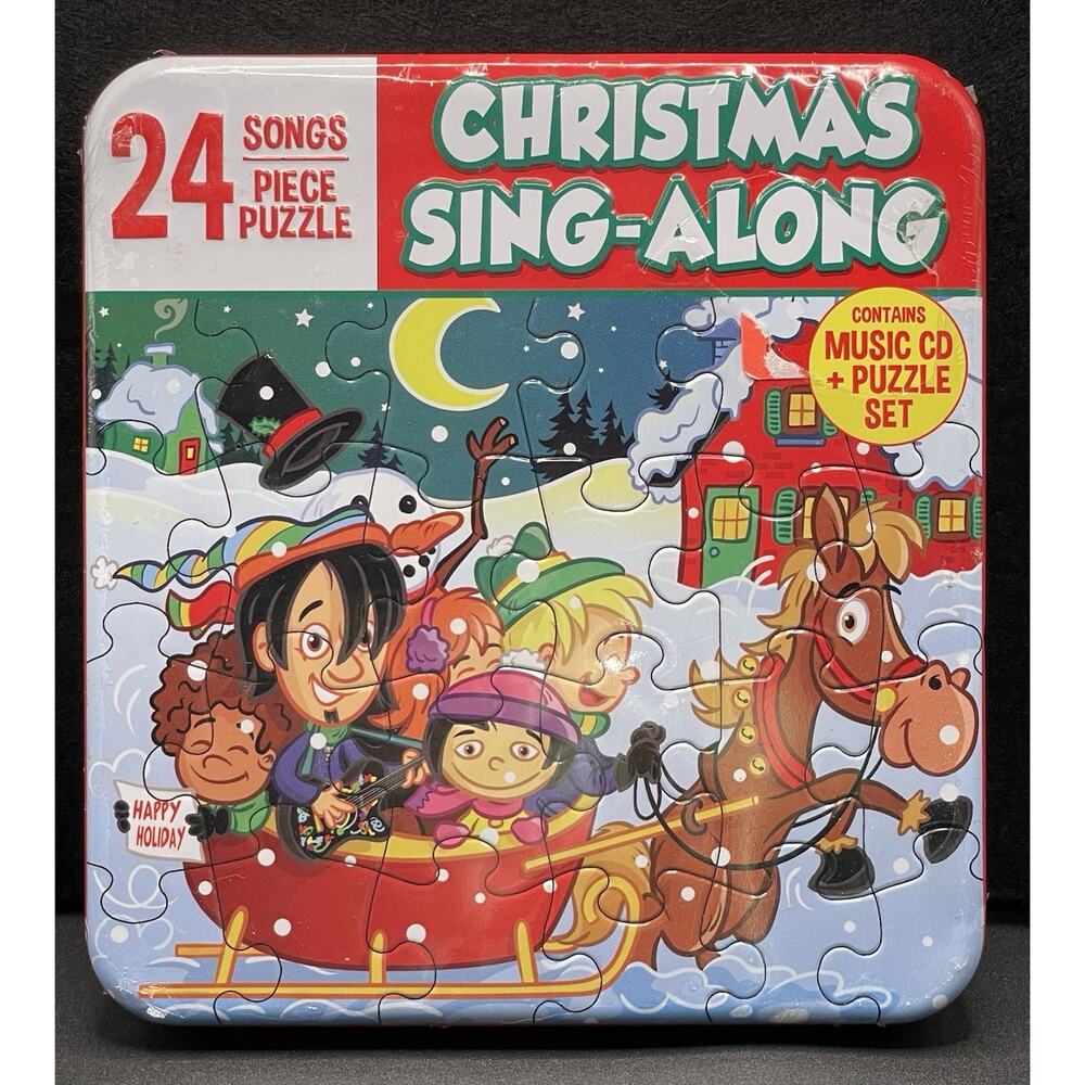 Christmas 2014 Sing-Along 24 Song CD and 24 Piece Puzzle. New Never Opened.‎